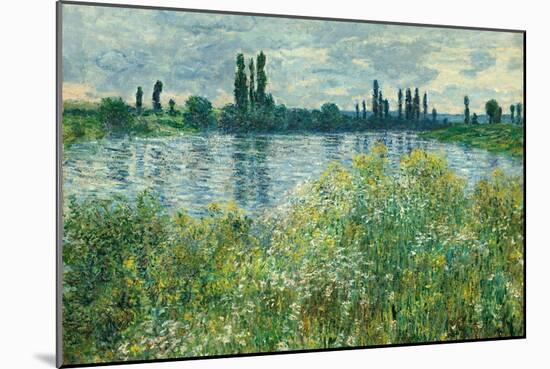 Banks of the Seine, Vétheuil. Dated: 1880. Dimensions: overall: 73.4 x 100.5 cm (28 7/8 x 39 9/1...-Claude Monet-Mounted Poster