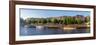 Banks of Weser, Martinianleger (Downtown Pier), Bremen, Germany, Europe-Chris Seba-Framed Photographic Print