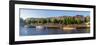 Banks of Weser, Martinianleger (Downtown Pier), Bremen, Germany, Europe-Chris Seba-Framed Photographic Print