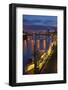 Banks of Weser, Martinianleger (Downtown Pier), Bremen, Germany, Europe-Chris Seba-Framed Photographic Print