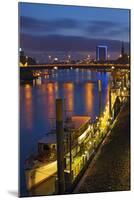 Banks of Weser, Martinianleger (Downtown Pier), Bremen, Germany, Europe-Chris Seba-Mounted Photographic Print