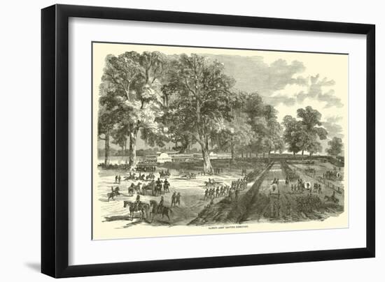 Banks's Army Leaving Simmsport, May 1863-null-Framed Giclee Print