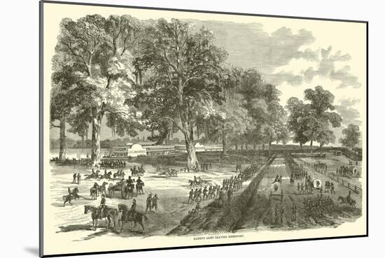 Banks's Army Leaving Simmsport, May 1863-null-Mounted Giclee Print