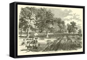 Banks's Army Leaving Simmsport, May 1863-null-Framed Stretched Canvas