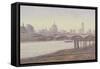 Bankside - Dusk-Julian Barrow-Framed Stretched Canvas