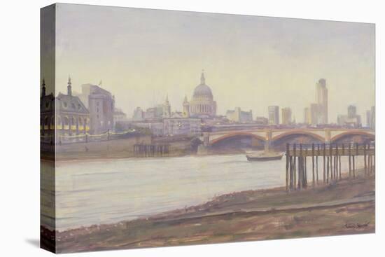 Bankside - Dusk-Julian Barrow-Stretched Canvas