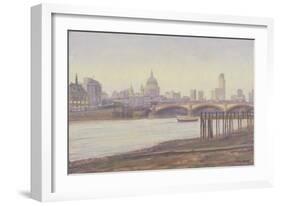 Bankside - Dusk-Julian Barrow-Framed Giclee Print