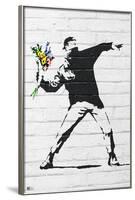 Banksy- Rage, Flower Thrower-Banksy-Framed Poster