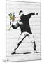 Banksy- Rage, Flower Thrower-Banksy-Mounted Poster