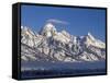 Banner Cloud on Summit of Grand Teton-Scott T. Smith-Framed Stretched Canvas