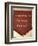 Banner of the Hammersmith Socialist Society-William Morris-Framed Giclee Print
