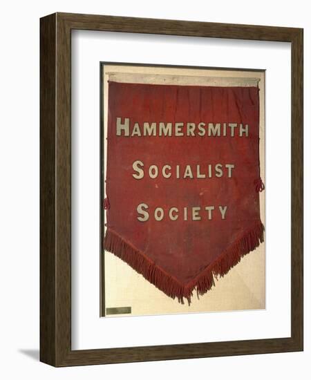 Banner of the Hammersmith Socialist Society-William Morris-Framed Giclee Print