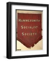 Banner of the Hammersmith Socialist Society-William Morris-Framed Giclee Print