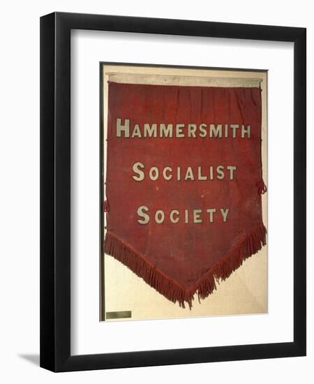 Banner of the Hammersmith Socialist Society-William Morris-Framed Giclee Print