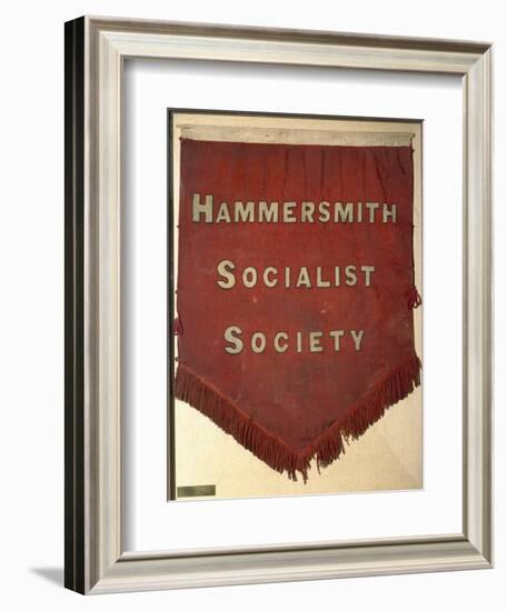 Banner of the Hammersmith Socialist Society-William Morris-Framed Giclee Print