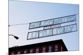 Banner on Mulberry Street, Little Italy, New York City-Sabine Jacobs-Mounted Photographic Print