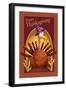 Banner Thanksgiving-Frank Harris-Framed Premium Giclee Print