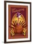 Banner Thanksgiving-Frank Harris-Framed Giclee Print