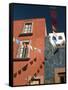 Banners in Street, San Miguel De Allende, Mexico-Nancy Rotenberg-Framed Stretched Canvas