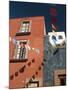 Banners in Street, San Miguel De Allende, Mexico-Nancy Rotenberg-Mounted Photographic Print