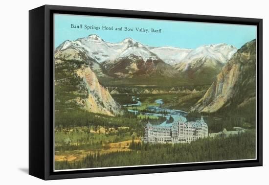 Bannff Springs Hotel-null-Framed Stretched Canvas