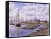 Banning Wharf, Ca. 1880-Stanton Manolakas-Framed Stretched Canvas