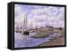 Banning Wharf, Ca. 1880-Stanton Manolakas-Framed Stretched Canvas