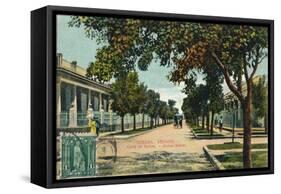 Banos Street, Havana, Cuba, C1910-null-Framed Stretched Canvas