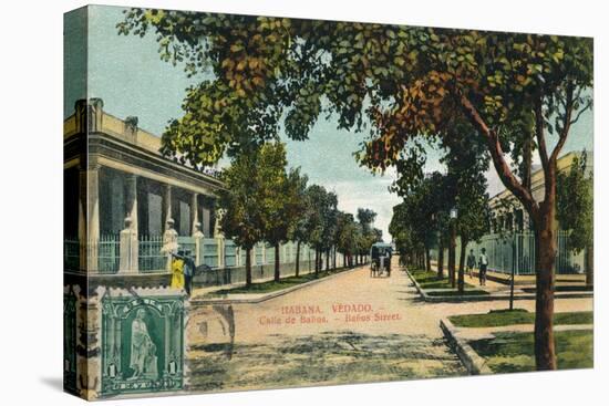 Banos Street, Havana, Cuba, C1910-null-Stretched Canvas