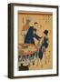 Banquet at a foreign mercantile house in Yokohama, 1861-Utagawa Sadahide-Framed Giclee Print