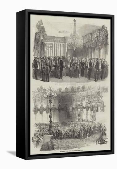 Banquet at Mansion House in Dublin-null-Framed Stretched Canvas