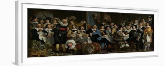 Banquet at the Crossbowmens Guild-Bartholomeus Van Der Helst-Framed Premium Giclee Print