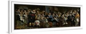 Banquet at the Crossbowmens Guild-Bartholomeus Van Der Helst-Framed Premium Giclee Print