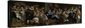 Banquet at the Crossbowmens Guild-Bartholomeus Van Der Helst-Stretched Canvas