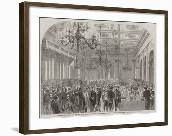 Banquet Given at the Exchange-null-Framed Giclee Print