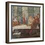 Banquet Given by Bartolomeo Colleoni for King Christian I of Denmark, 1520-30-Girolamo Romanino-Framed Giclee Print