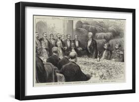 Banquet Given by the Egyptian Government at Cairo in Honour of Mr Stanley's Arrival-null-Framed Giclee Print