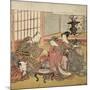 Banquet in a Wealthy Household, 1770-74-Isoda Koryusai-Mounted Giclee Print