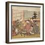 Banquet in a Wealthy Household, 1770-74-Isoda Koryusai-Framed Giclee Print