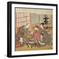 Banquet in a Wealthy Household, 1770-74-Isoda Koryusai-Framed Giclee Print