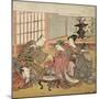 Banquet in a Wealthy Household, 1770-74-Isoda Koryusai-Mounted Giclee Print