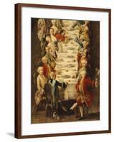 Banquet in House of Nanni in Giudecca Quarter Venice, in Manner of Pietro Longhi-null-Framed Giclee Print