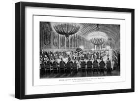 Banquet in the Emperor's Hall, Römer, Frankfurt, (17th August 186), 1900-null-Framed Giclee Print