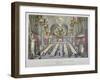 Banquet in the Guildhall in Honour of Queen Victoria, City of London, 1837-W Lake-Framed Giclee Print