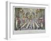 Banquet in the Guildhall in Honour of Queen Victoria, City of London, 1837-W Lake-Framed Giclee Print