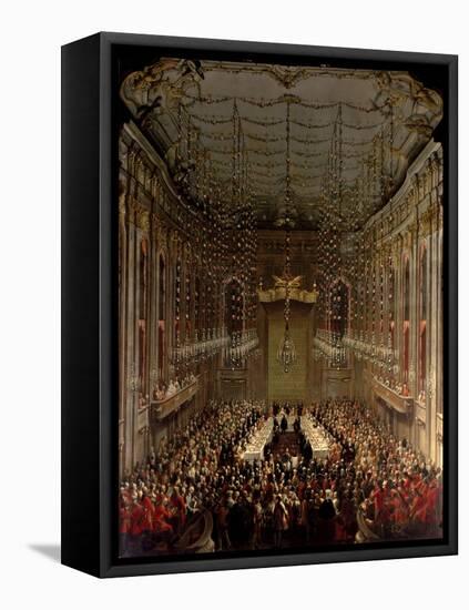 Banquet in the Redoutensaal, Vienna, 1760-Martin II Mytens/ Meytens-Framed Stretched Canvas