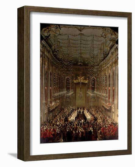 Banquet in the Redoutensaal, Vienna, 1760-Martin II Mytens/ Meytens-Framed Giclee Print