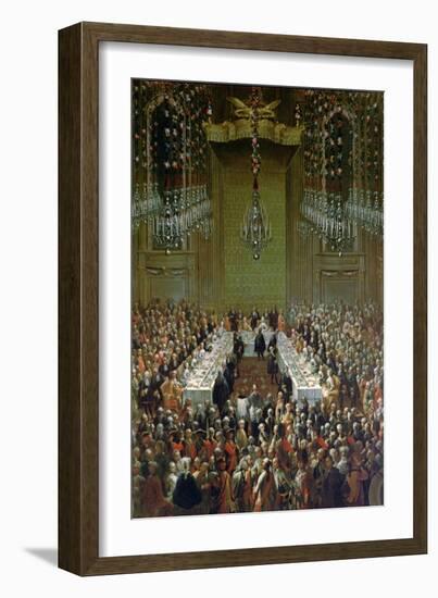 Banquet in the Redoutensaal, Vienna, 1760-Martin II Mytens or Meytens-Framed Giclee Print