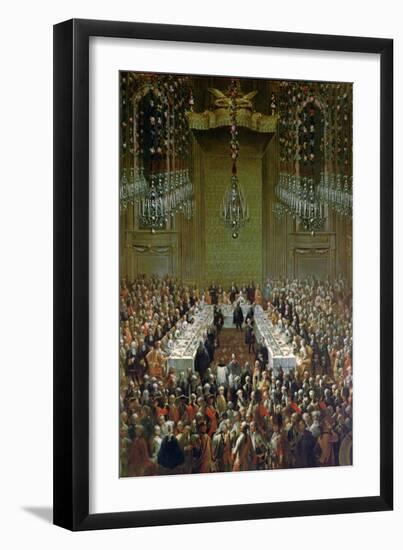 Banquet in the Redoutensaal, Vienna, 1760-Martin II Mytens or Meytens-Framed Giclee Print