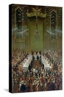 Banquet in the Redoutensaal, Vienna, 1760-Martin II Mytens or Meytens-Stretched Canvas